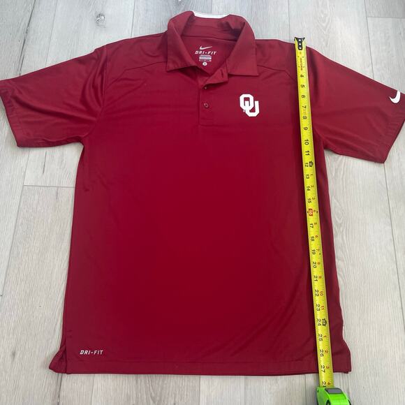 Nike Polo Dri-Fit Oklahoma Sooners Men’s Red Size Small - Picture 8 of 11